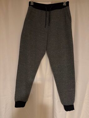 HOLLYWOOD Gray Sweatpants with Black Waistband and Cuffs